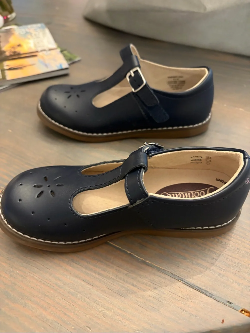 FootMates Navy Blue Girls' Mary Jane Shoes